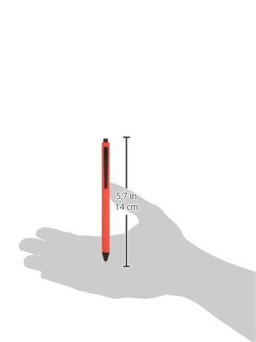 HELVETICA Multi-Functional Pen - 3-in-1 Ballpoint, Stylus & LED Light (Red) - Perfect for Writing, Touchscreen Devices & Low-Light Use