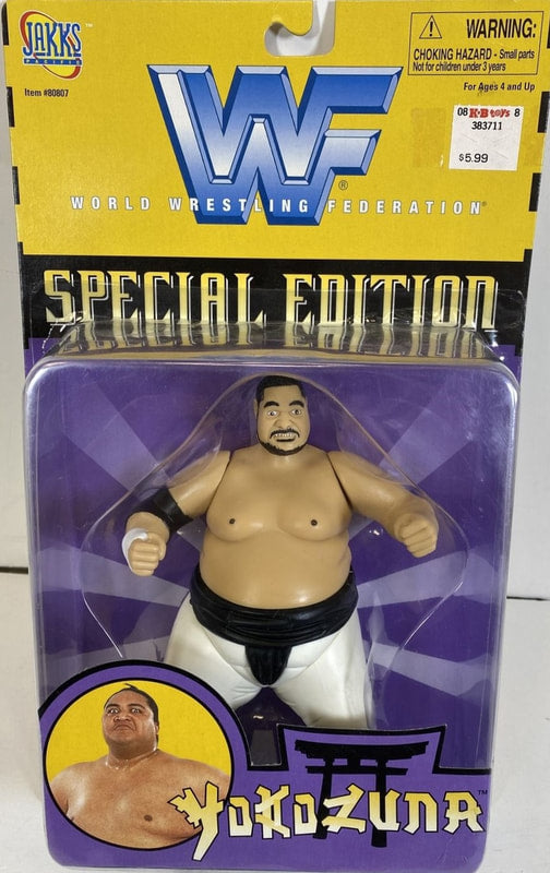 1998 WWF Jakks Pacific Special Edition Limited Yokozuna Action Figure with White Gear - Exclusive Collectible for Wrestling Fans & Toy Collectors - Perfect for Display, Gifts, and Nostalgic Memorabilia