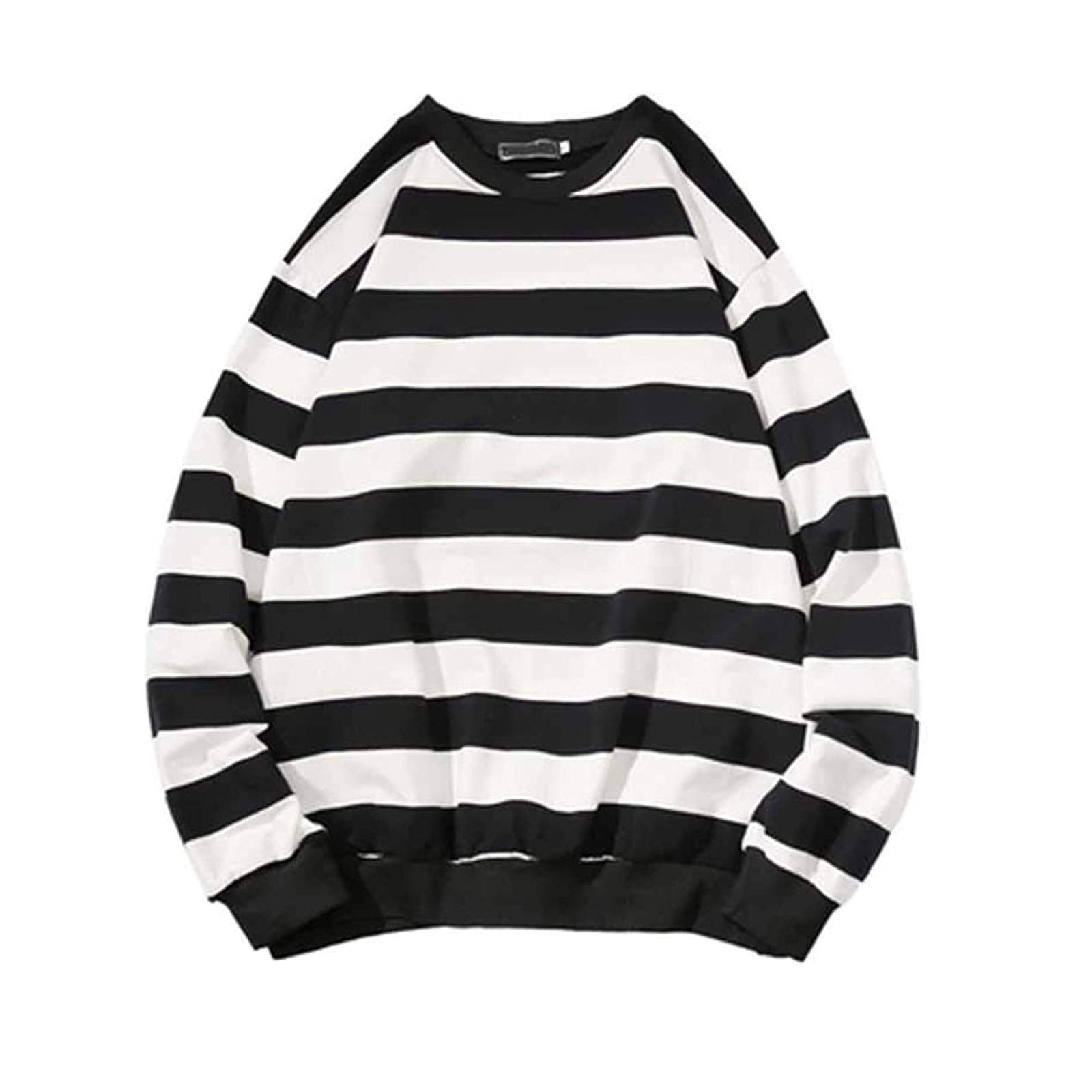Trendy White Striped V-Neck Long Sleeve Crop Top for Women - Casual Summer & Fall Blouse - Perfect for Date Nights, Parties & Everyday Wear - Size X-Large