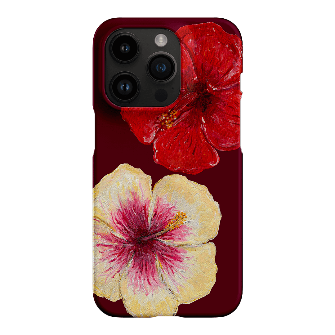 Premium Hibiscus Flower Phone Case - Durable Protective Cover for iPhone & Samsung - Tropical Floral Design for Beach, Vacation & Summer Style