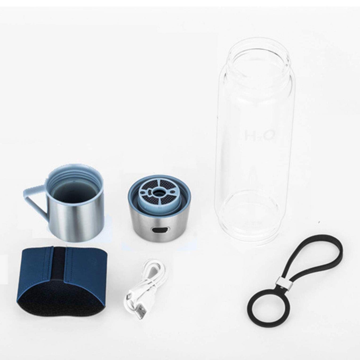 Hydrogen-Rich Water Cup - 3-Minute Micro-Electrolysis Water Bottle for Health & Wellness - Perfect for Gym, Travel & Daily Hydration