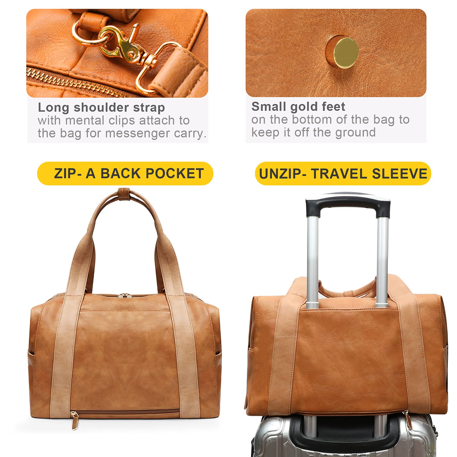 Miss Fong Premium Leather Diaper Bag Tote - Stylish Baby Bag & Stroller Organizer for Moms | Perfect for Travel, Shopping & Daily Outings with Baby Essentials