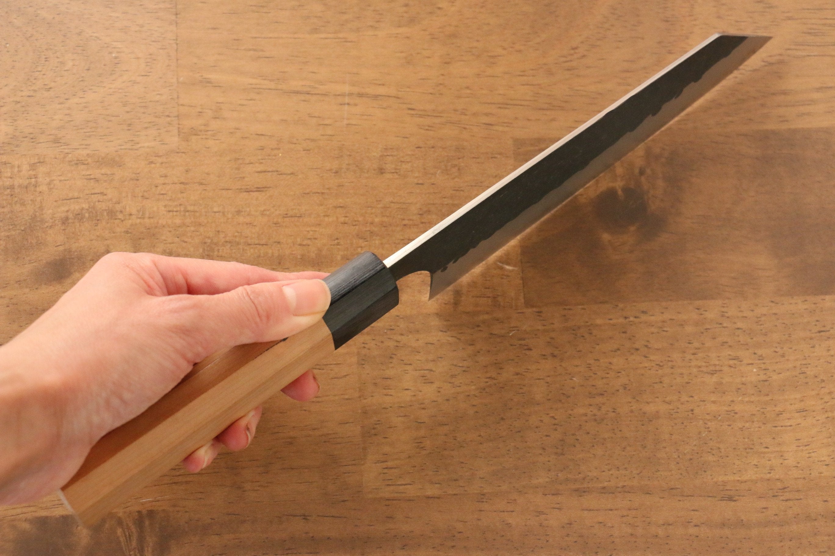 Masakage Koishi Blue Super Steel Bunka Knife 165mm with American Cherry Handle - Premium Japanese Kitchen Knife for Slicing, Dicing & Precision Cutting