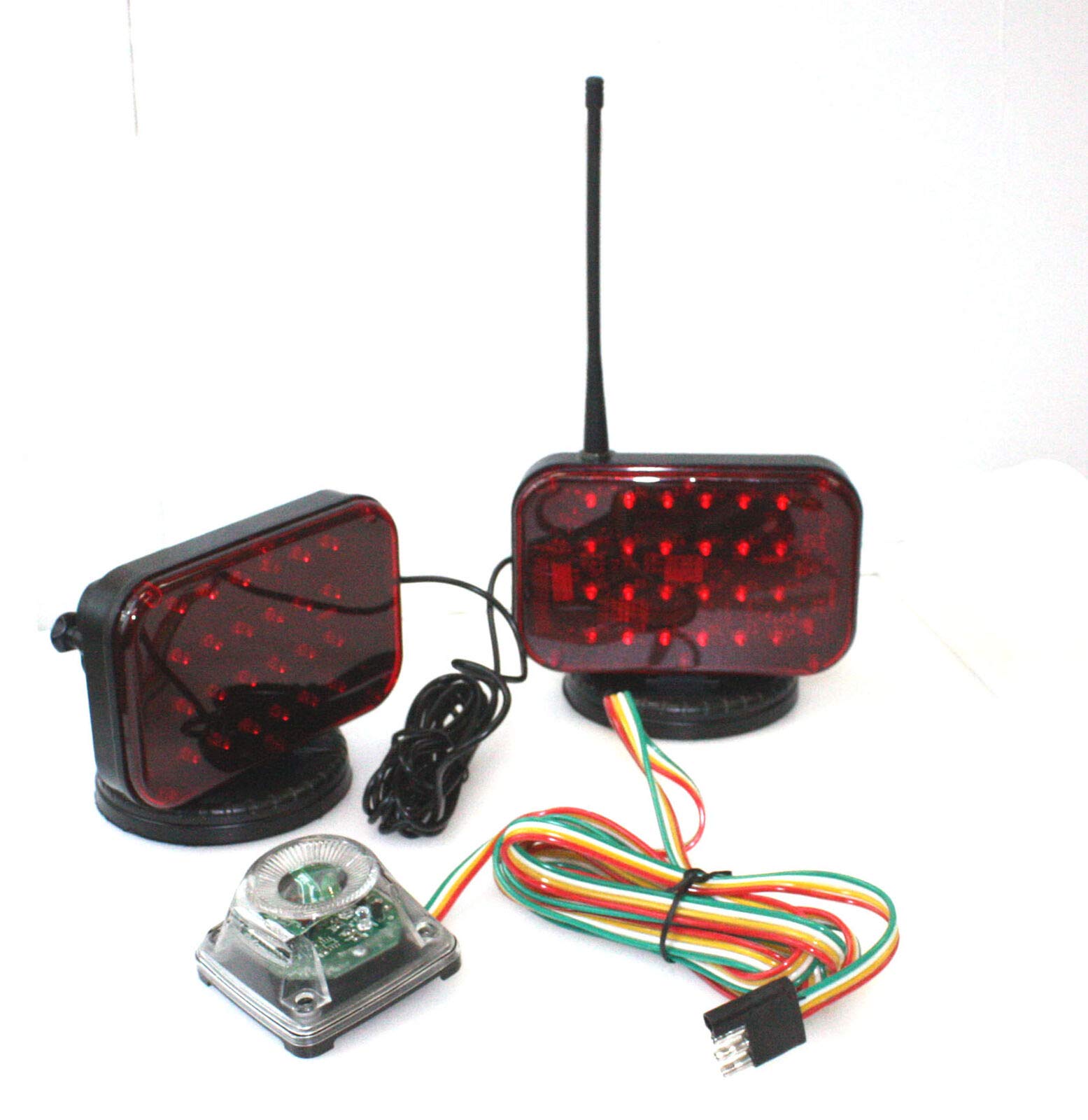 48 LED Wireless Tow Light Kit with Magnetic Base - Cordless, Waterproof for Haul Trucks, RVs & Trailers - Perfect for Nighttime Towing & Emergency Roadside Use