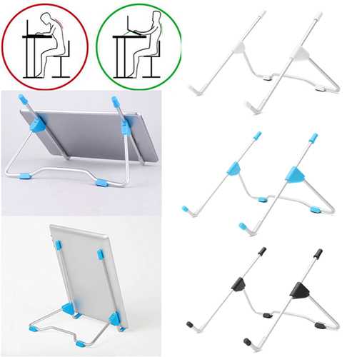 Adjustable Portable Laptop Stand for Bed & Desk - Ergonomic Holder for PC, Notebook & Tablet - Perfect for Work, Study & Relaxing in Bed or on the Couch