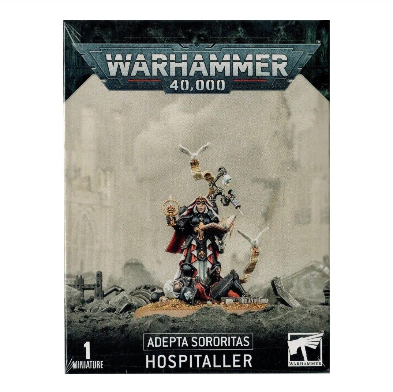 Games Workshop Hospitaller - Warhammer 40k Sisters of Battle Miniature - Perfect for Tabletop Gaming, Collecting & Painting