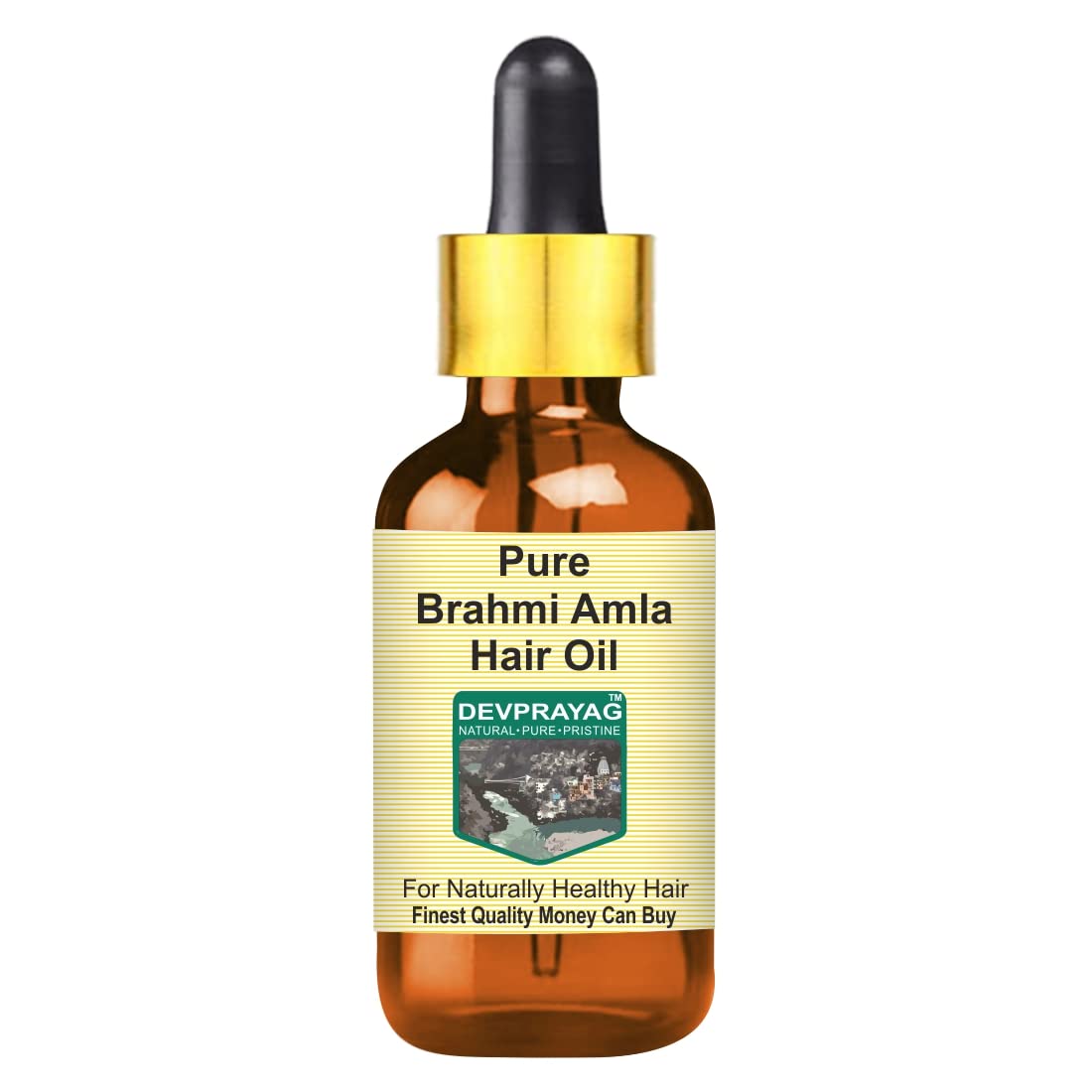 Devprayag Pure Brahmi Amla Hair Oil - 100% Natural Therapeutic Grade for Healthy Hair Growth & Scalp Care (5ml with Glass Dropper) | Ayurvedic Treatment for Hair Fall, Dandruff & Split Ends | Perfect for Daily Hair Care Routine & Holistic Wellness
