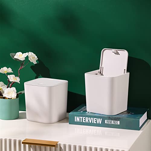 Small Trash Can (XS) - Compact Waste Bin for Bathroom, Office & Bedroom - Perfect for Small Spaces & Minimalist Decor