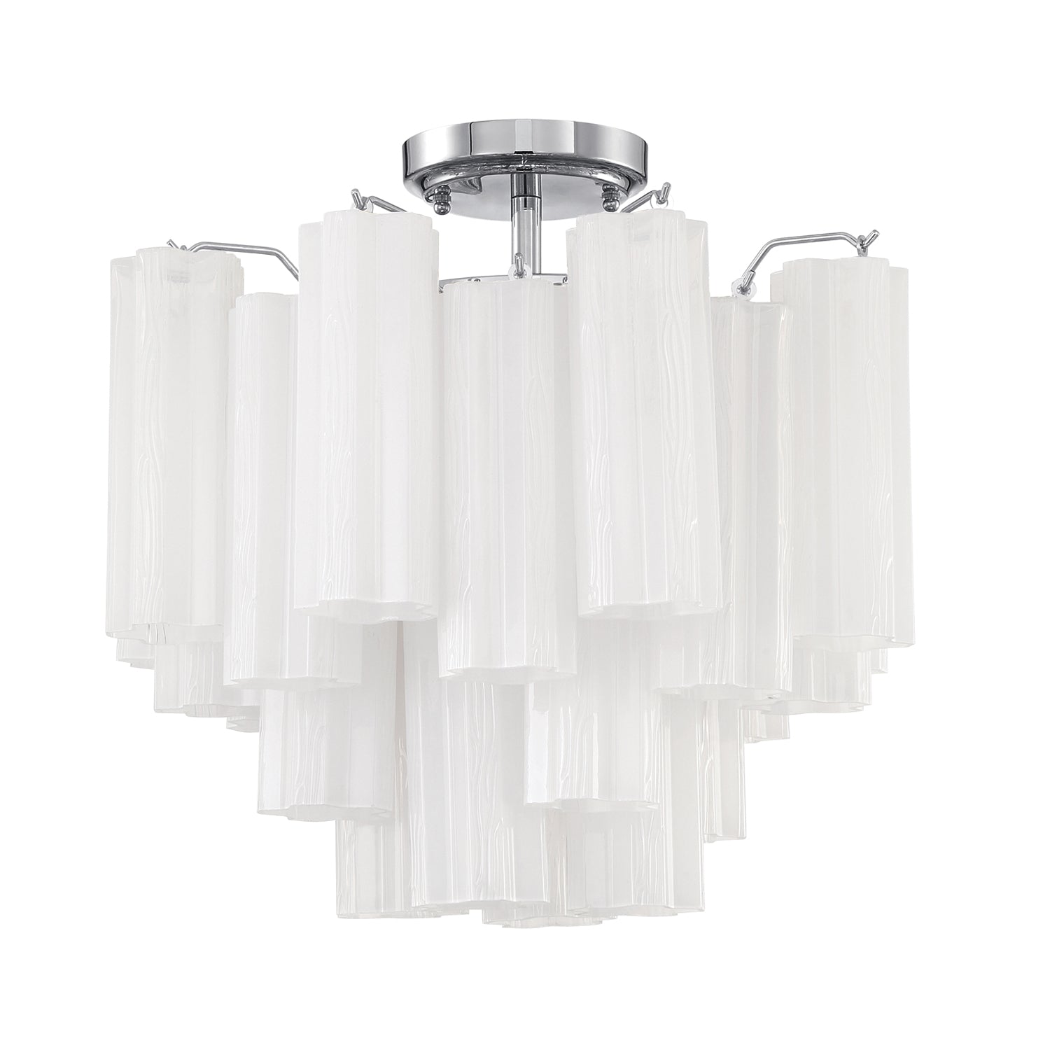 TRONCHI Ceiling Mount Light Fixture - Modern LED Flush Mount for Living Room, Bedroom, Kitchen & Hallway Lighting