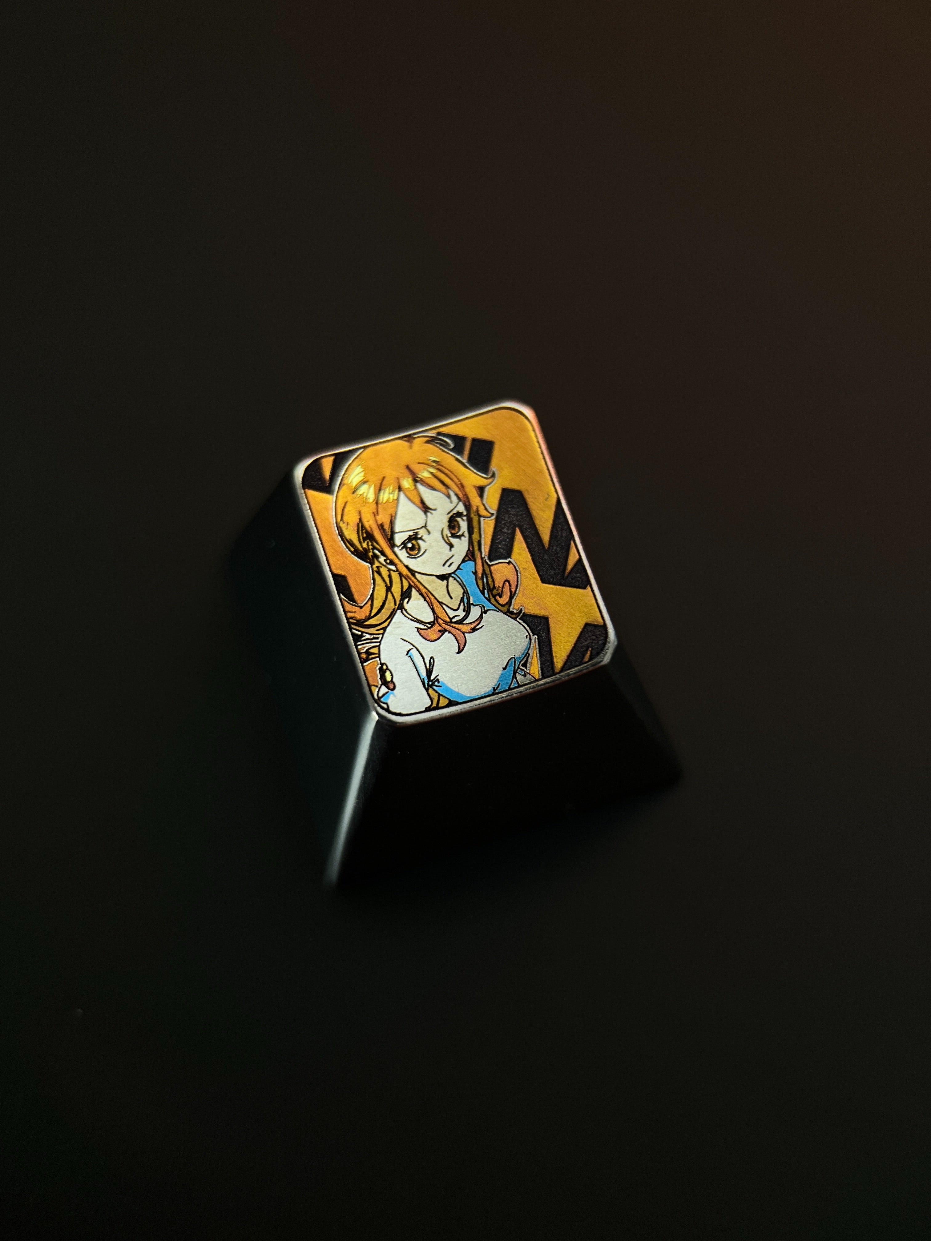One Piece Anime Keycaps - Luffy, Nami, Robin Titanium Alloy 1U Custom Mechanical Keyboard Keycaps for Gaming PC Setup | Perfect for Anime Fans & Gamer Room Decor