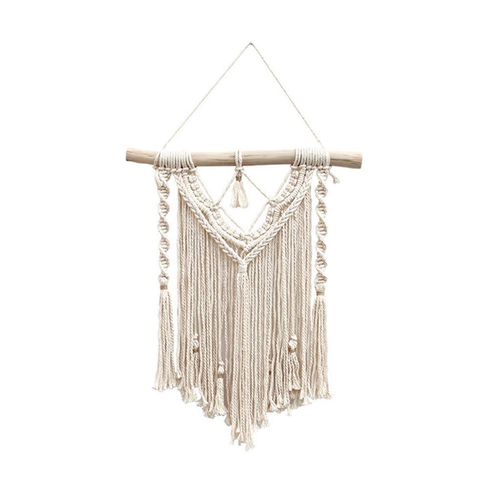 Handmade Macrame Wall Hanging - 3-Layer Boho Wave Tapestry for Living Room, Bedroom & Hotel Decor | Mandala Bohemian Wall Art for Sofa Backdrop & Headboard Decoration | Perfect for Home, Office & Wedding Venue Decor