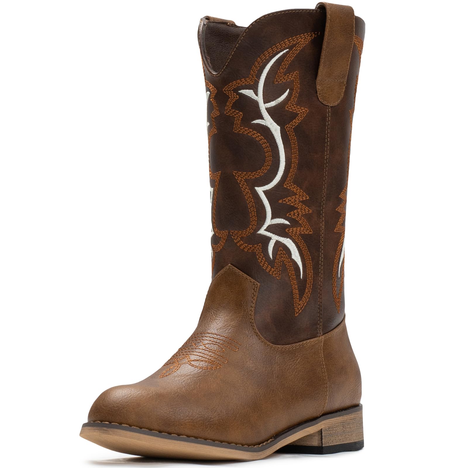 **IUV Cowgirl Boots for Girls & Boys - Western Cowboy Boots for Kids & Toddlers - Mid Calf Riding Shoes - Perfect for Rodeo, Halloween, and Western Fashion**