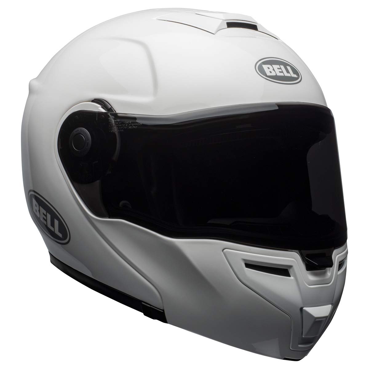 BELL SRT Modular Full-Face Motorcycle Helmet - Gloss White (Small) - DOT Certified for Safety - Perfect for Street Biking, Commuting & Long Rides