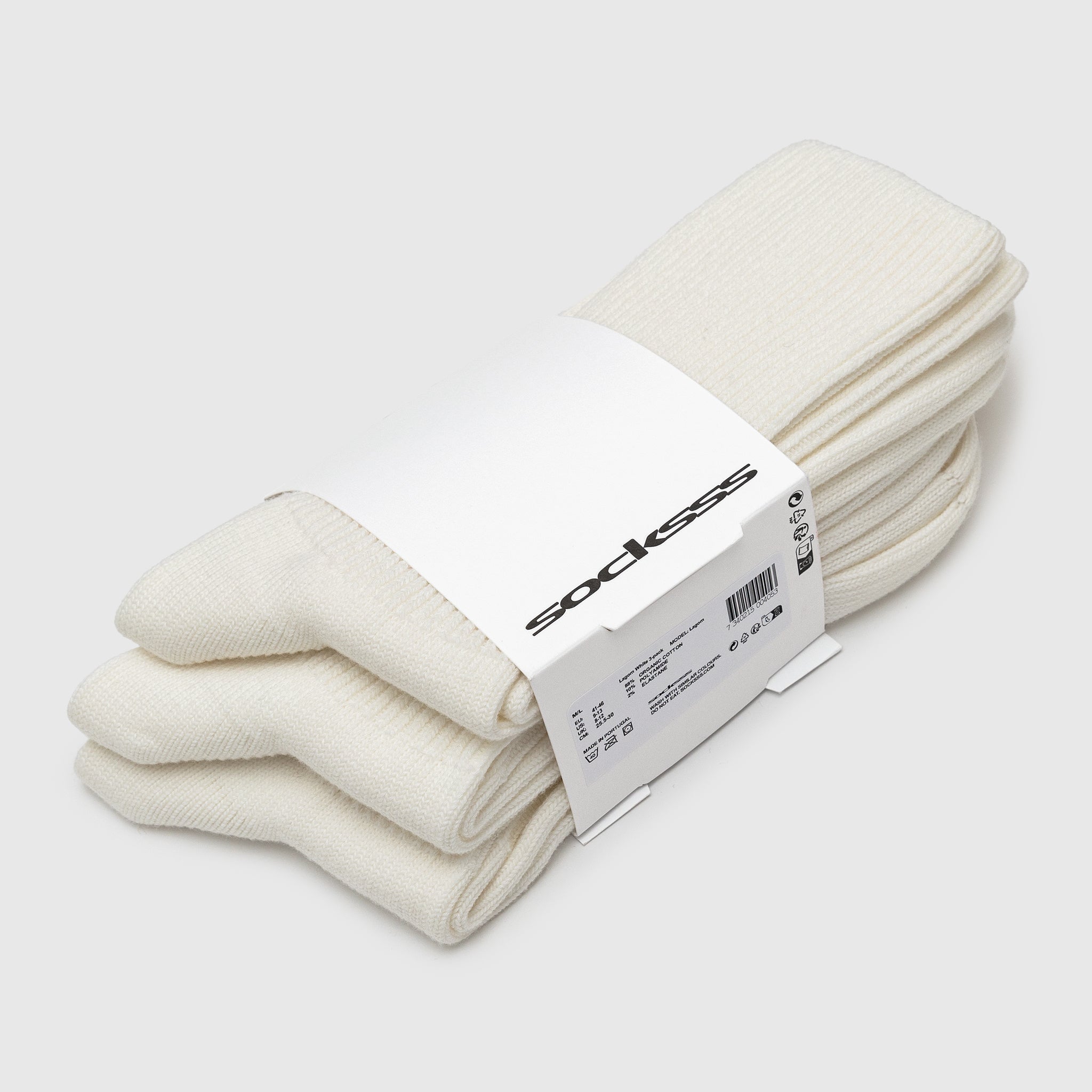 LAGOM 3-Pack White T-Shirts for Men - Soft Cotton Crew Neck Casual Tees - Perfect for Everyday Wear, Gym & Outfits
