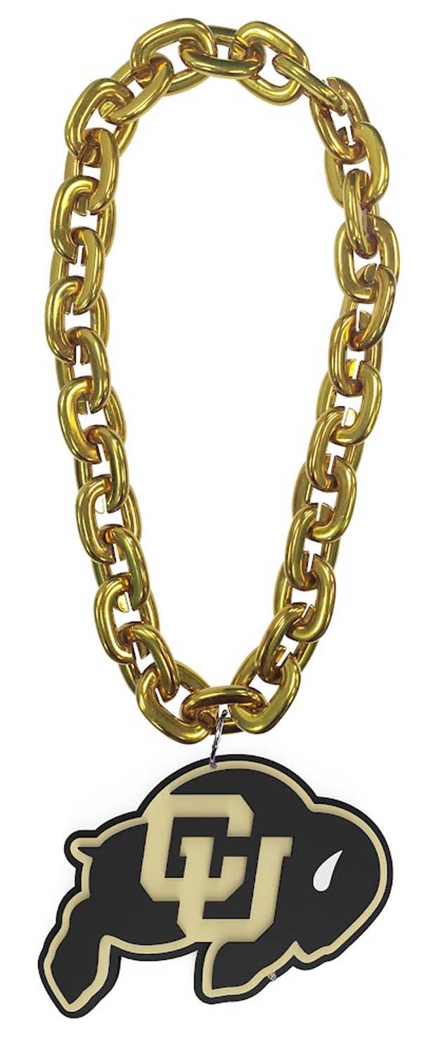 Aminco Colorado Buffaloes Fan Chain in Gold - Perfect for Game Day, Tailgating & Sports Fan Gifts