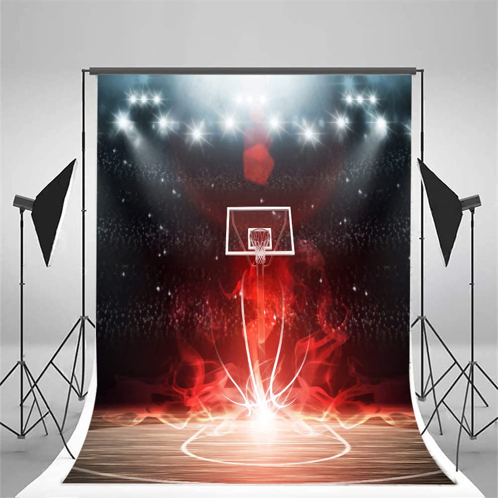 5x7ft Basketball Backdrop for Boys Birthday & Studio Photography - Sports Theme Party Decor