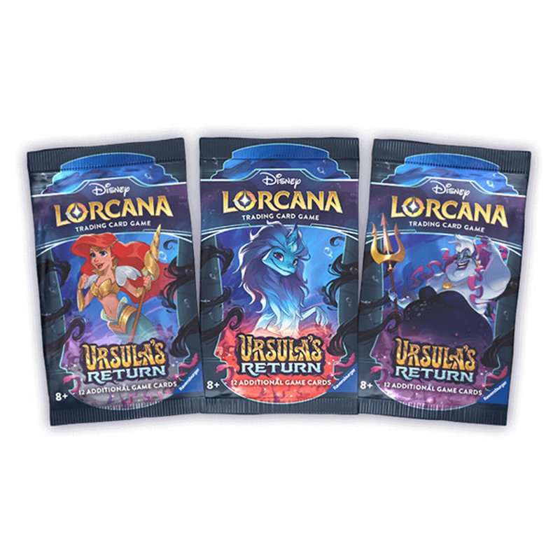 Disney Lorcana TCG: Ursula's Return Booster Pack - 1 Random Trading Card Game Pack for Collectors & Players | Perfect for Game Nights, Tournaments & Disney Fans