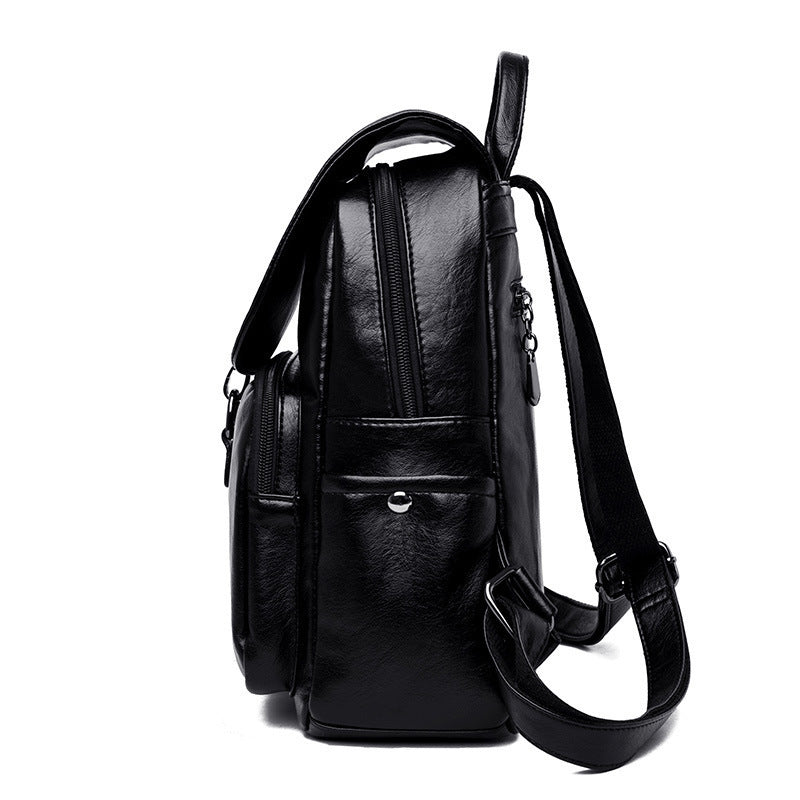Premium Genuine Leather Backpack - Soft, Durable & Stylish for Men & Women | Perfect for Travel, Work & School | Water-Resistant & Spacious Design