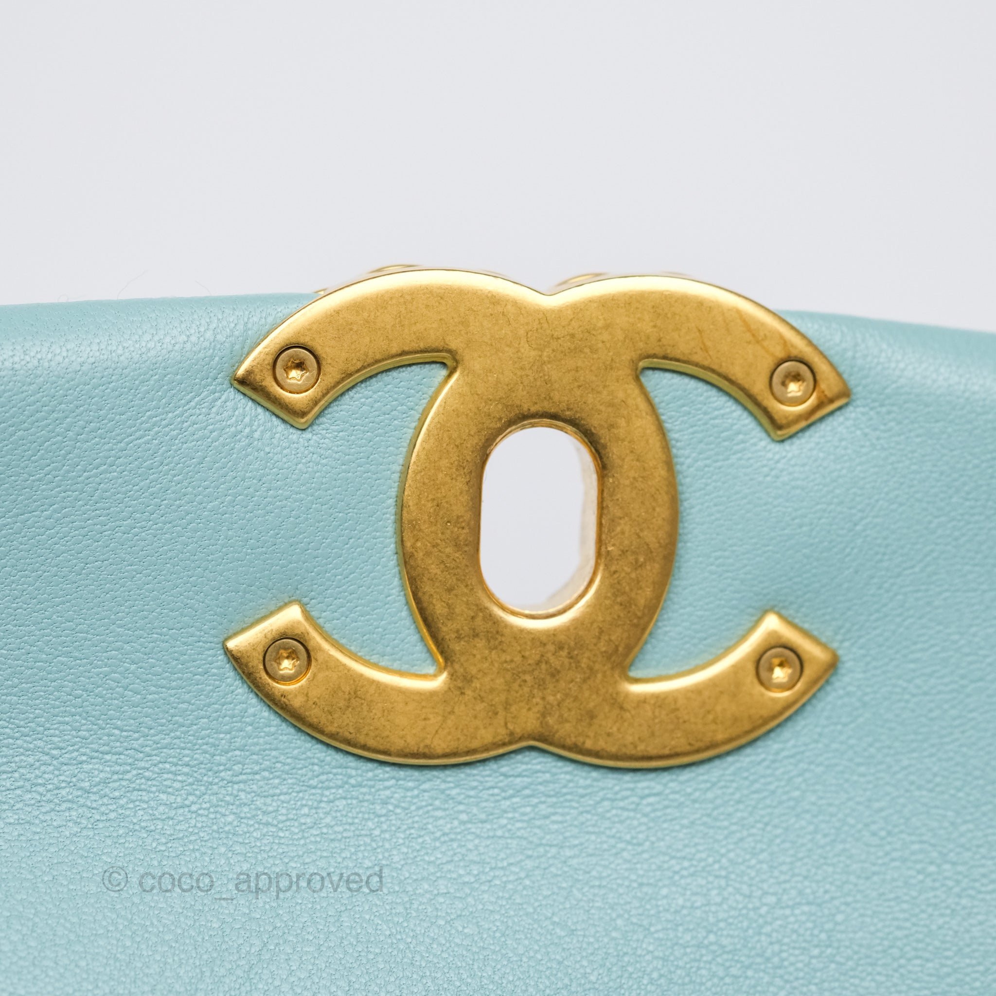 Chanel 19 Small Handbag Tiffany Blue Mixed Hardware - Luxury Crossbody Bag for Women, Perfect for Date Night & Special Occasions