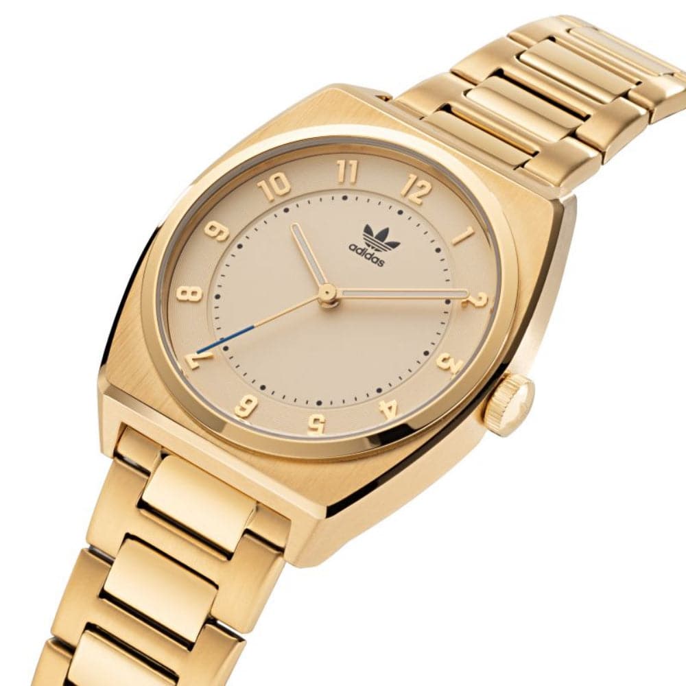 Adidas AOSY22026 Gold Stainless Steel Unisex Watch - Stylish & Durable for Men & Women - Perfect for Casual, Sports & Everyday Wear