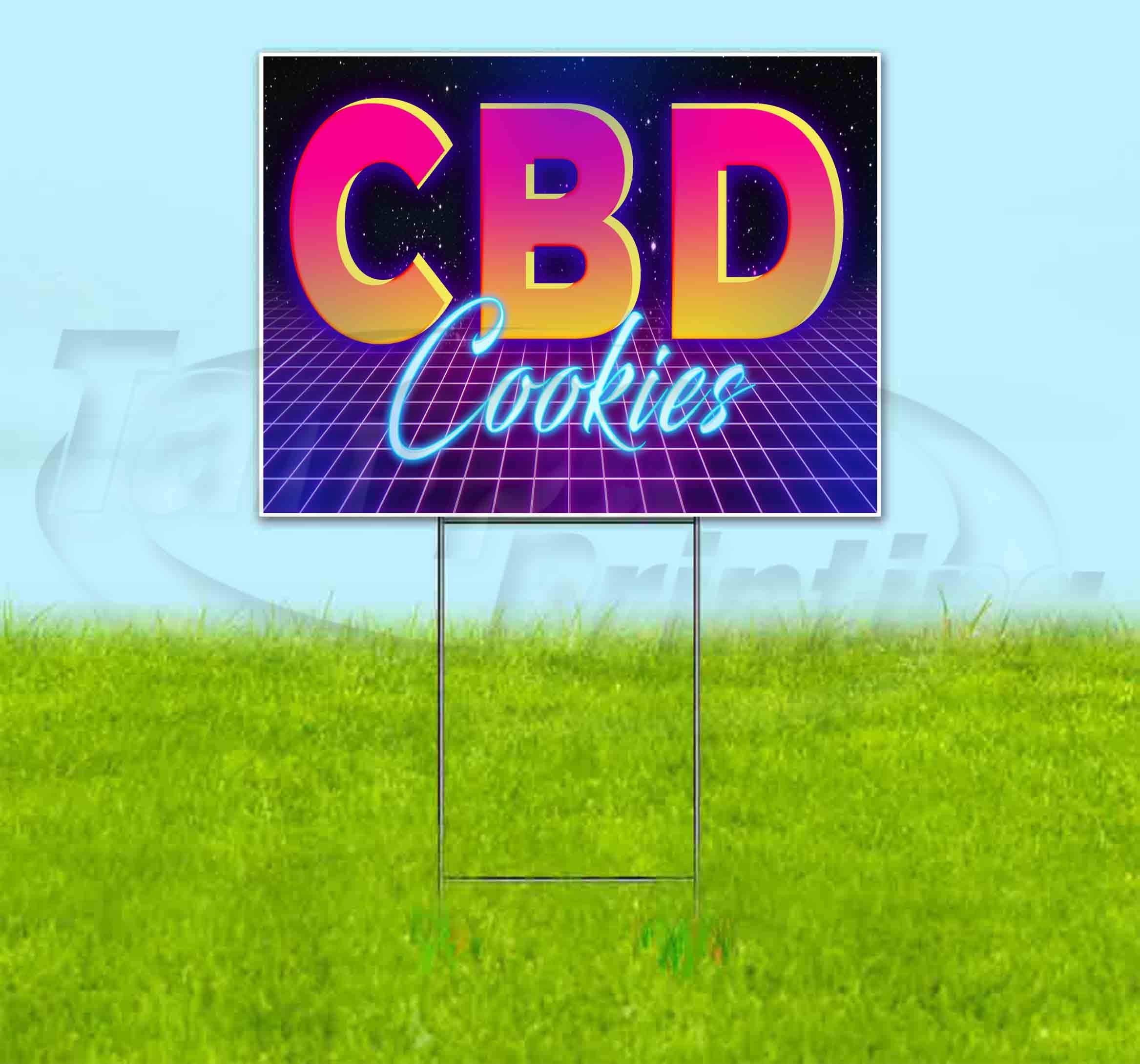 Premium CBD Cookies Yard Sign 18