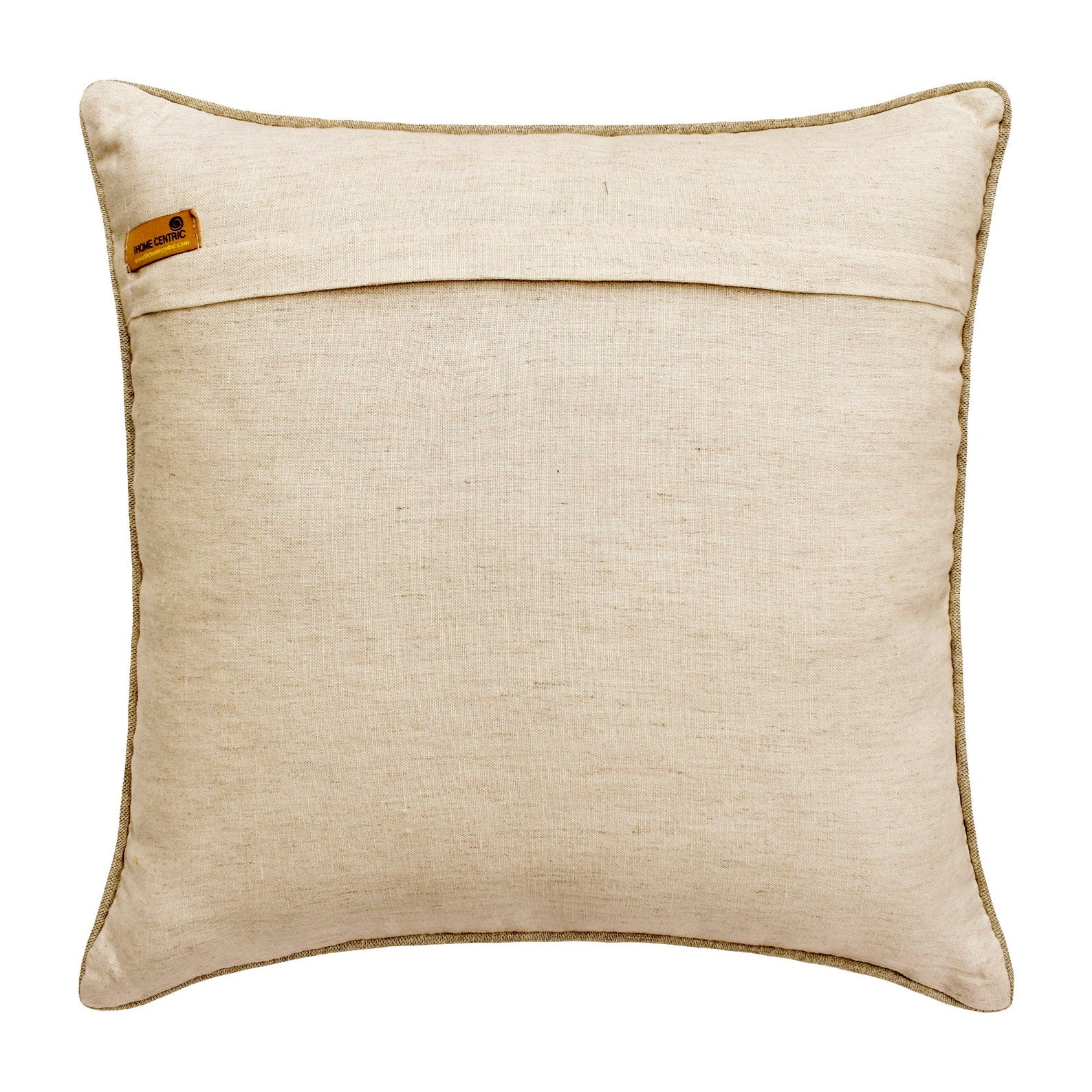 Bellezza Beige Linen & Silk Throw Pillow Cover - Elegant Home Decor for Sofa, Bed & Living Room