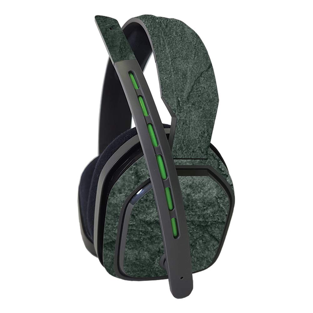 MightySkins Vinyl Decal Wrap Cover for Astro A10 Headset - Green Stone | Protective & Durable Skin | Easy to Apply & Remove | Made in USA | Perfect for Gaming, Streaming & Customizing Your Headset
