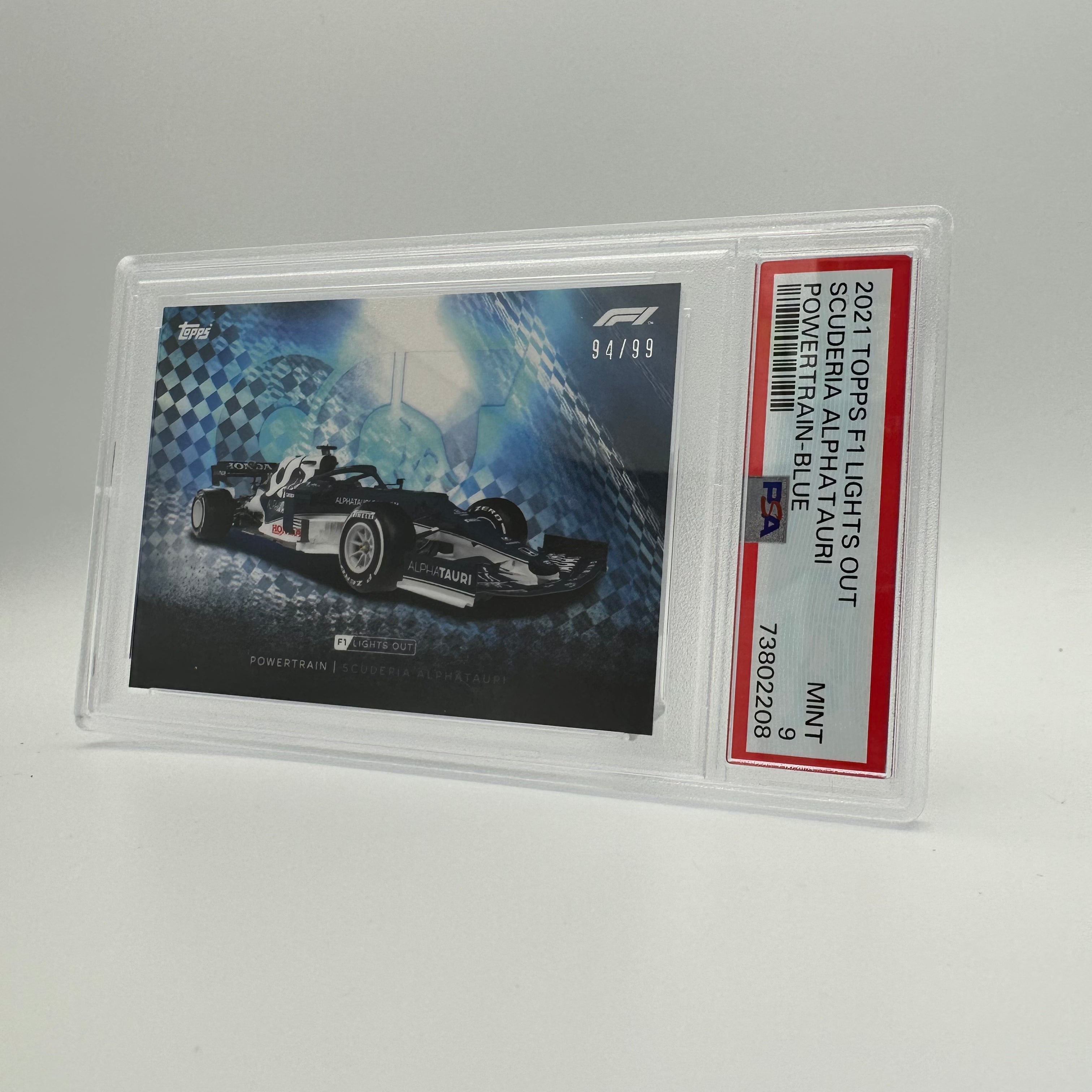 PSA 9 94/99 Scuderia AlphaTauri Powertrain Blue Racing Card - Rare Collectible for F1 Fans & Sports Memorabilia Enthusiasts (Perfect for Display, Trading, and Investment)