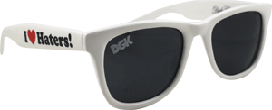 DGK Haters Shades White - Stylish Sunglasses for Men & Women - Perfect for Outdoor Activities, Beach, Driving, and Fashion Accessories
