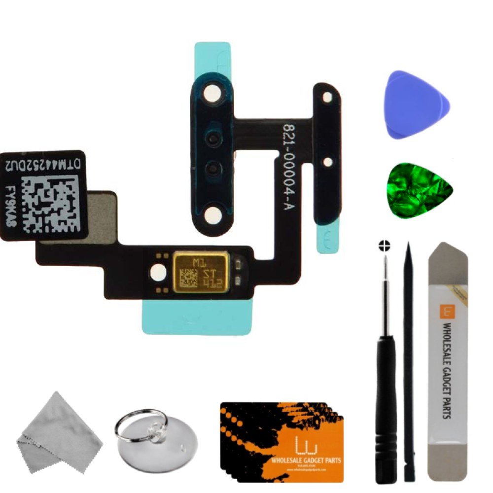 Original Flex Cable (Power Button & Mic) for Apple iPad Air 2 with Tool Kit - Replacement Part for DIY Repair - Perfect for Home & Professional Technicians