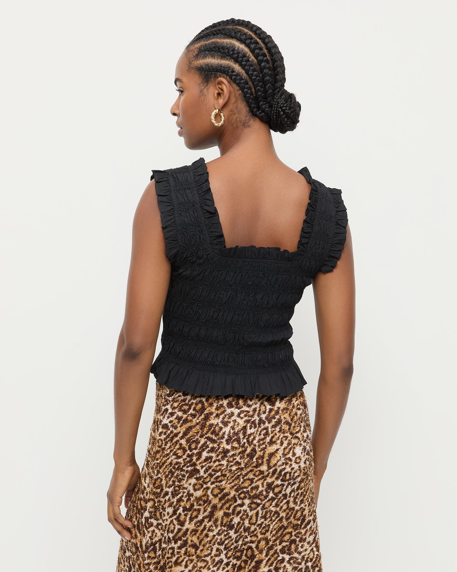 Callie Black Sleeveless Top for Women - Stylish Summer Casual Blouse for Outfits & Layering