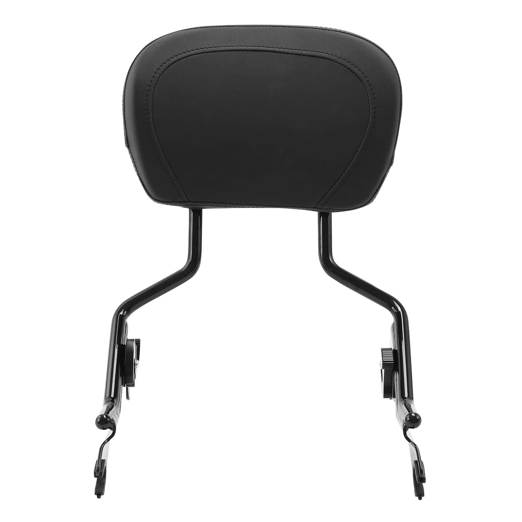 Detachable Black Sissy Bar Backrest Pad & Luggage Rack for Harley Touring Road King Street Glide Road Glide (2009-2025) - Comfortable Passenger Support & Secure Storage for Long Rides and Road Trips