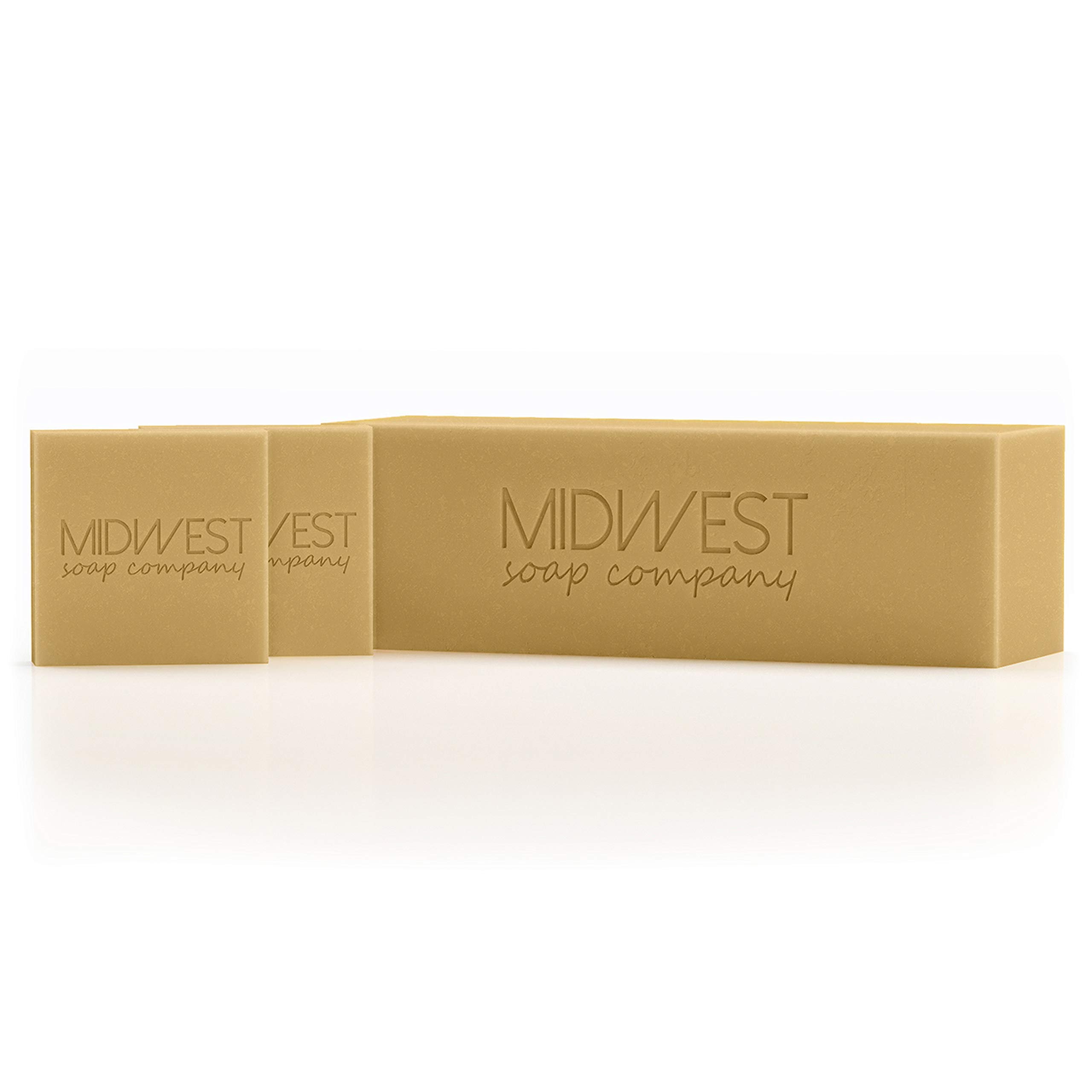Handmade Sandalwood Rose Soap Loaf - 3 Pounds Cut for Gifting, Spa, and Luxury Bathing