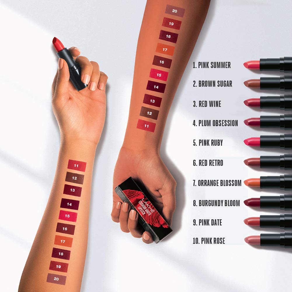 LAKMÉ Forever Matte Lipstick with French Rose Oil Extracts - Nude Toast (4.5g) | Long-Lasting, Hydrating Lip Color for Everyday Wear & Special Occasions