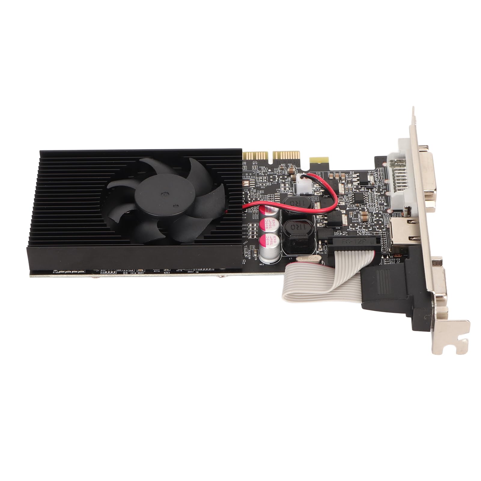Tosuny GT210 1GB DDR3 64bit Gaming Graphics Card with Cooling Fan - 589MHz/1000MHz, DirectX 10.1 Support, DVI & VGA Output - Ideal for Office Work, Casual Gaming & Home Theater PCs