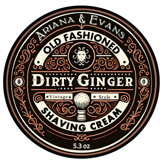 Ariana & Evans Dirty Ginger Shaving Cream for Men - Natural & Moisturizing Shaving Soap with Ginger Scent - Perfect for Sensitive Skin & Close Shaves at Home or Travel