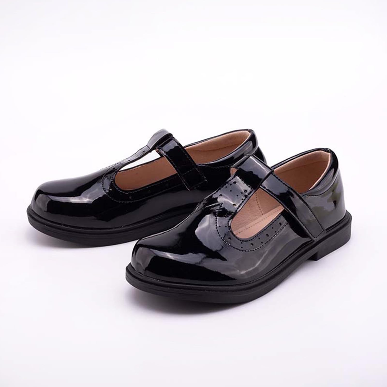Black Mary Jane Shoes for Girls - School Uniform Shoes, Wednesday Addams Style, Wedding & Party Flats - Perfect for School, Dress-Up & Special Occasions