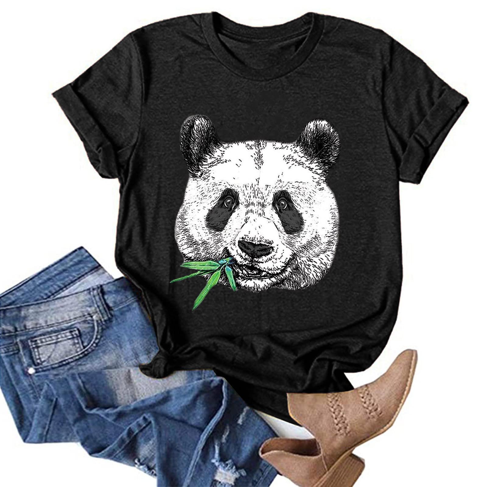Women's Casual Dandelion Print Graphic Tee - Short Sleeve Crewneck T-Shirt for Summer | Comfortable Cotton Blouse for Everyday Wear, Outings & Casual Outfits
