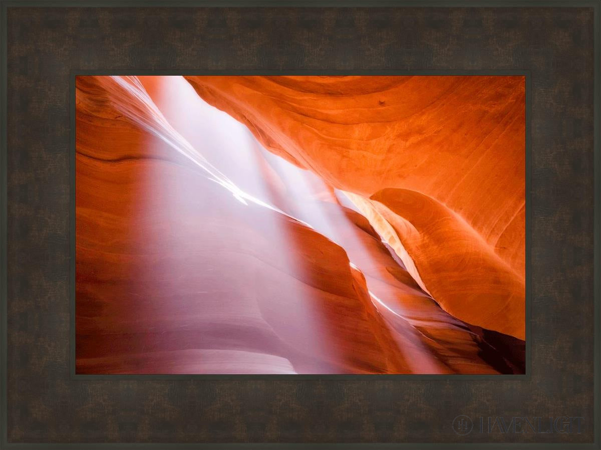Stunning Antelope Canyon Light Shafts Wall Art - Natural Sunbeam Photography Print for Home & Office Decor - Perfect for Living Rooms, Bedrooms & Workspaces
