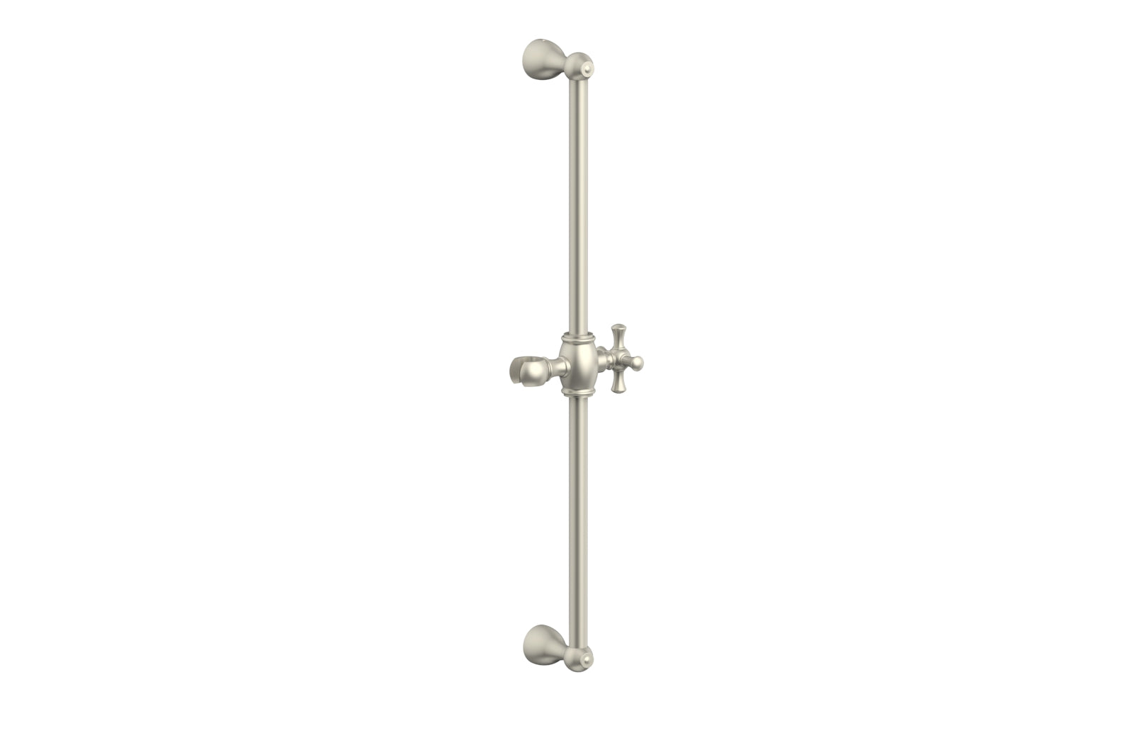 24-Inch Adjustable Slide Bar with Hook K6024 - Heavy Duty Closet Organizer for Hanging Clothes, Belts & Ties - Perfect for Bedroom, Closet & Wardrobe Organization