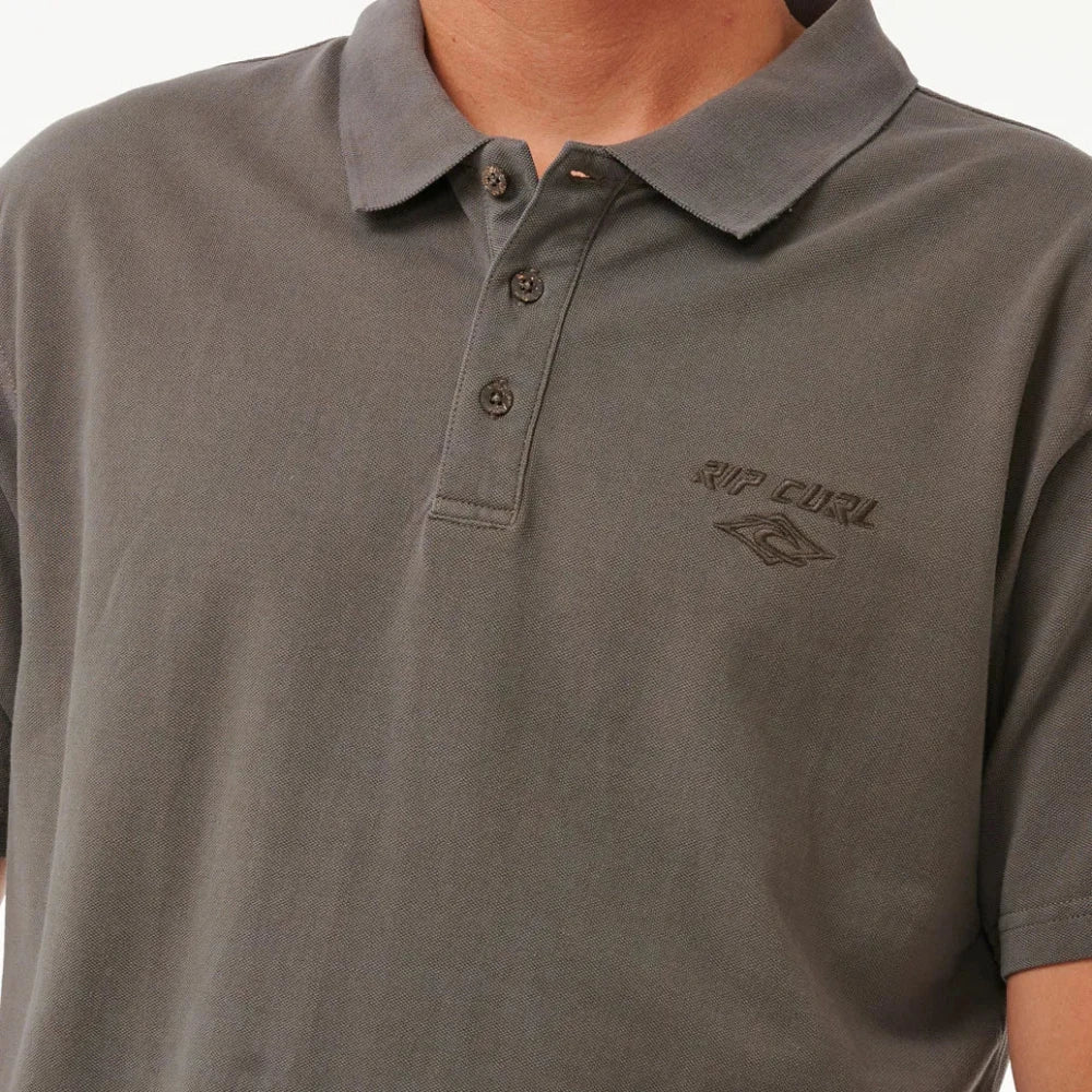 Rip Curl Fade Out Embroidered Polo Shirt for Men - Comfortable Casual Golf & Summer Wear