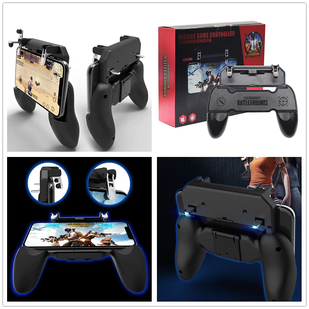 Wireless W10 Mobile Phone Game Controller - Ergonomic Joystick with Fire Triggers for Android/iOS Gaming | Perfect for PUBG, Fortnite & Call of Duty Mobile