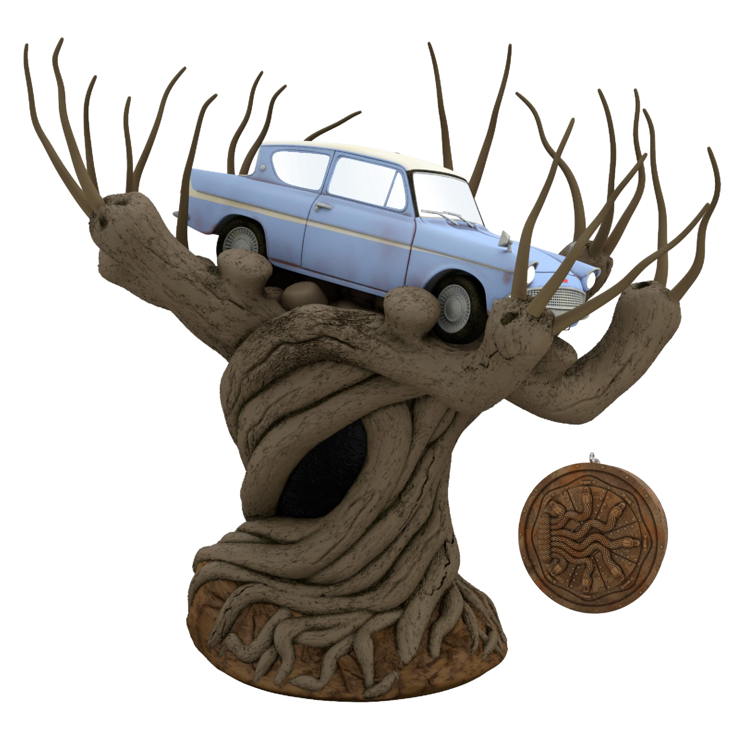 Hallmark Keepsake Harry Potter Flying Ford Anglia Christmas Tree Topper with Lights & Sound - Chamber of Secrets Collection - Perfect Gift for Harry Potter Fans - Great for Holiday Decorations & Potter-Themed Christmas Trees
