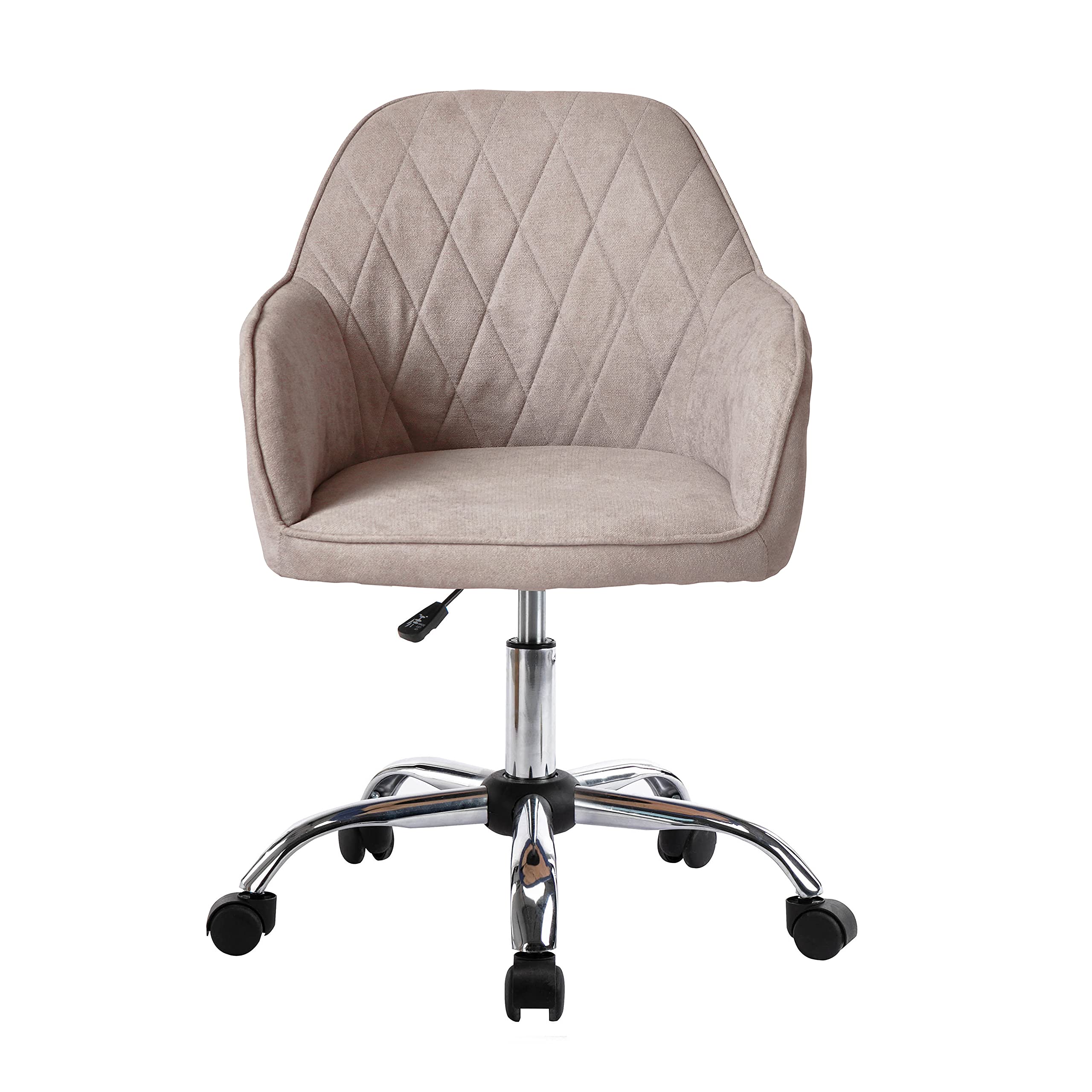 Porthos Home Noa Ergonomic Office Chair with Mid-Back Support, Adjustable Height, Padded Armrests & Smooth-Rolling Casters - Perfect for Home Office, Study Room & Small Workspaces