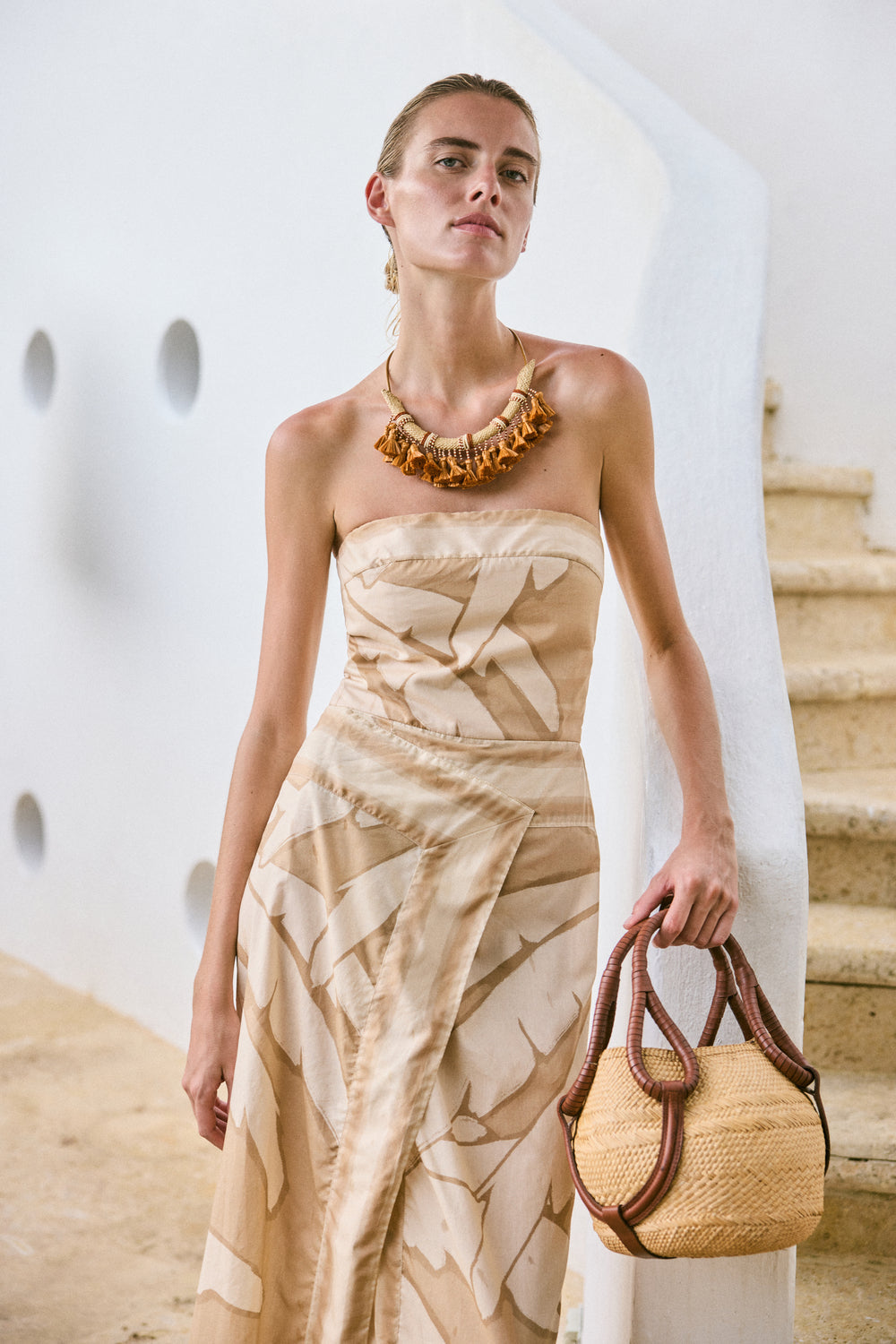 Soberanos Del Mar Necklace in Paprika - Handmade Boho Jewelry for Women | Perfect for Beach Vacations & Summer Outfits