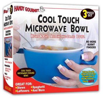 Heat-Resistant Microwave Safe Bowl with Cool Touch Handle - Perfect for Soup, Oatmeal & Leftovers - BPA-Free & Dishwasher Safe for Easy Cleaning