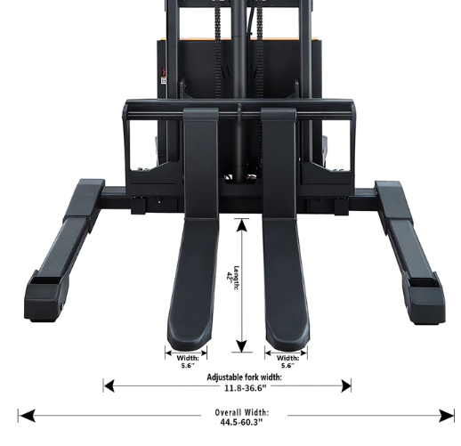 Apollolift A 3011 Electric Straddle Stacker - 98