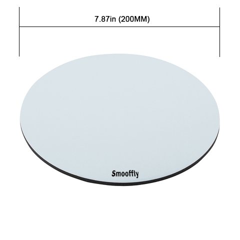Premium Blue Marble Texture Round Mouse Pad - Non-Slip Rubber Base for Gaming & Office Use - Smooth Tracking & Comfortable Wrist Support - Perfect for PC, Laptop & Workstation Setup
