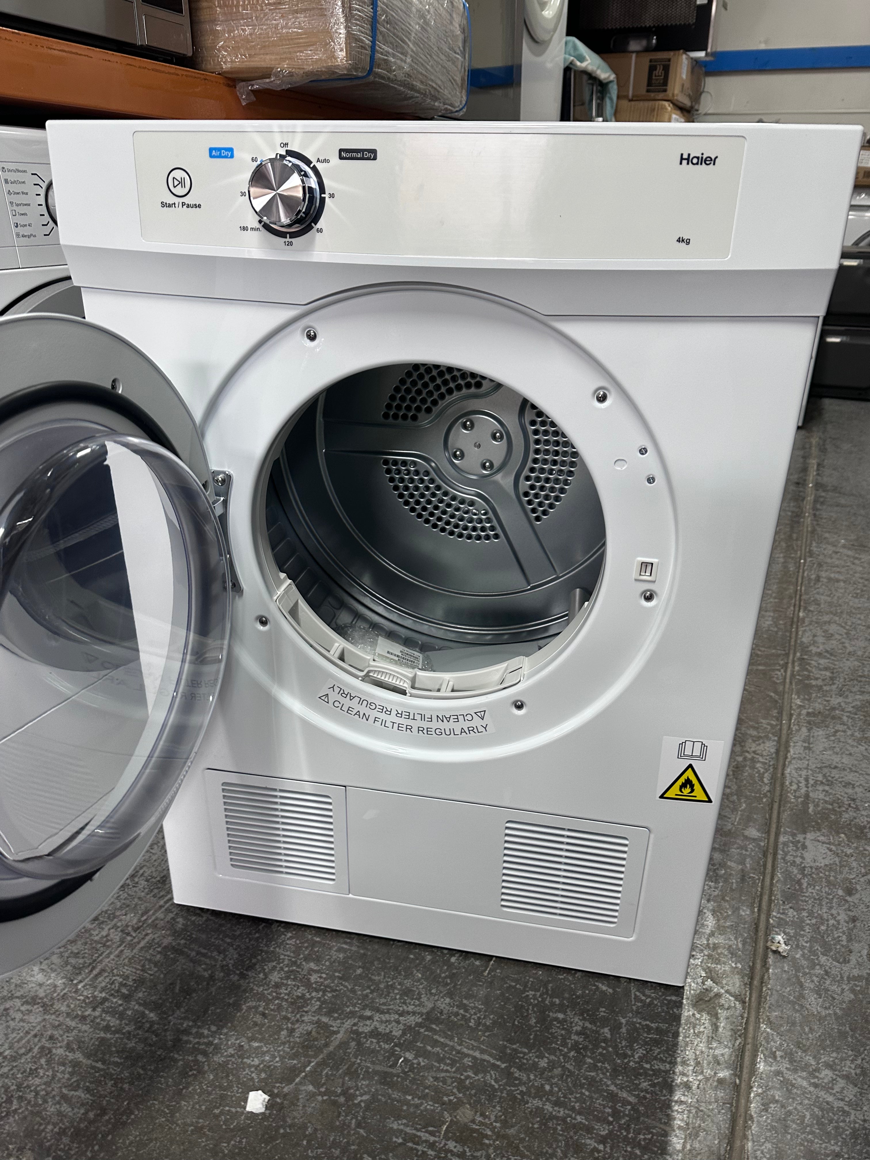 Haier 4kg Vented Sensor Dryer - Energy Efficient Laundry Appliance for Small Spaces | Perfect for Apartments, Dorms & RVs | Factory Second Quality