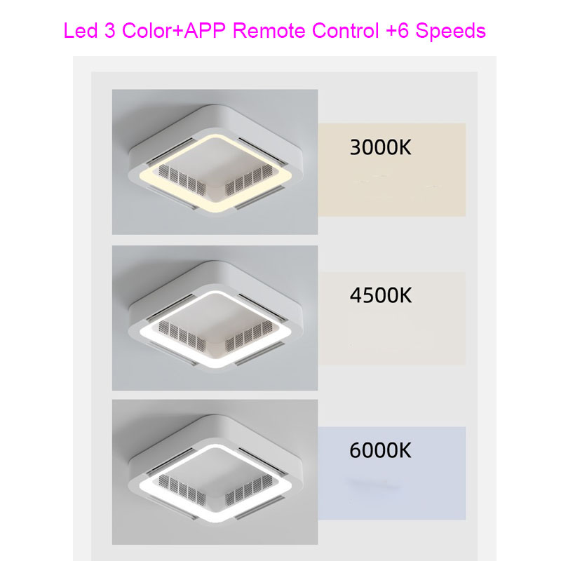 Smart LED Ceiling Fan with Remote Control - Energy Efficient Modern Design for Bedroom, Living Room & Office - Quiet Operation & Adjustable Speed